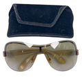 Marc by Marc Jacob Women's Brown Shield Aviator Sunglasses W/ Case