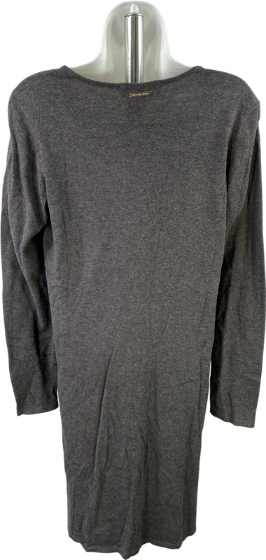 Michael Kors Women’s Gray Long Sleeve Sweater Dress - M image 2
