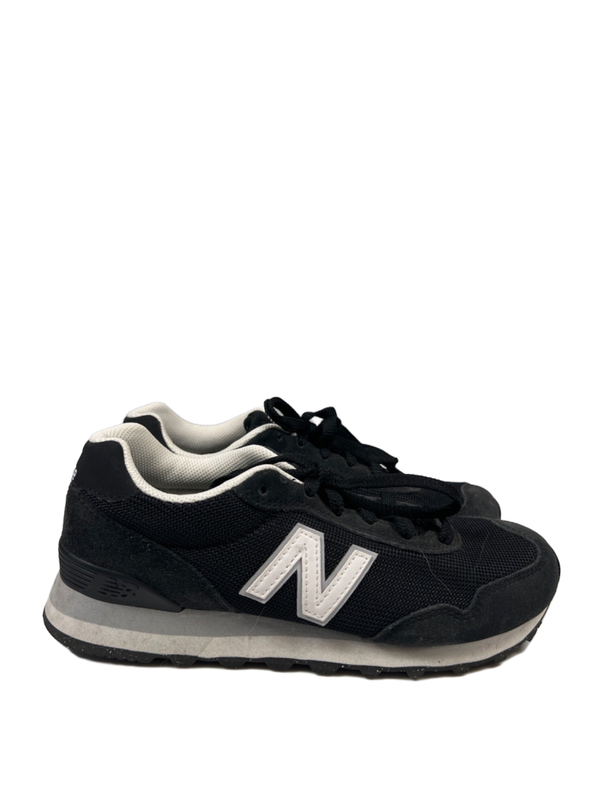 New Balance Women's Black/White 515 Cushioning Lace Up Athletic Sneakers - 7