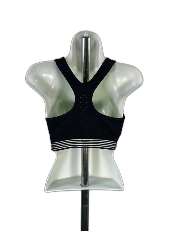Nike Women's Black/Green Padded Athletic Racerback Sports Bra - L image 2