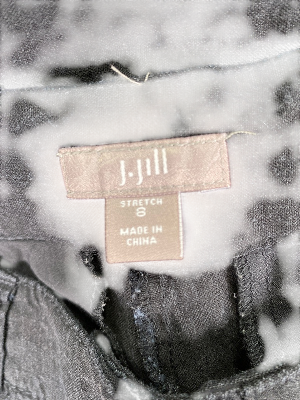 J.Jill Women's Black Stretch Linen Cropped Pants - 8 image 3