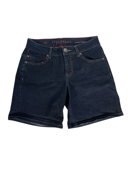 Liverpool Women's Dark Wash Linda Denim Jean Shorts - 0/25