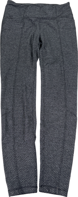 Athleta Women’s Black/Gray Criss Cross High Waisted Metro Leggings - M image 2