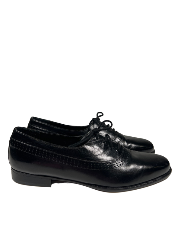Antonio Da Firenze Men's Black Leather Wingtip Oxford Dress Shoes - 9.5 D