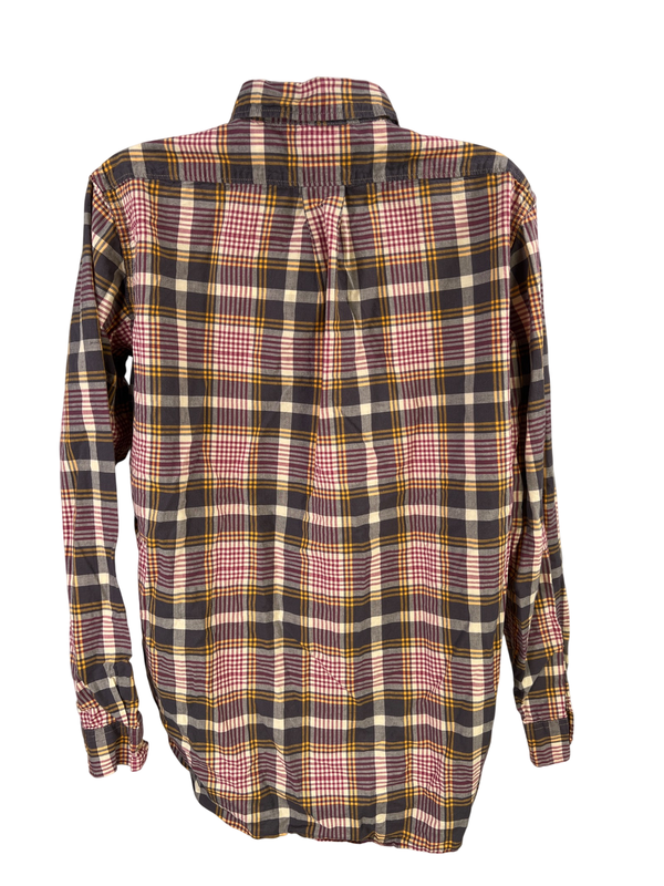 Denim and Supply Ralph Lauren Women's Gray Plaid Lightweight Button Up Shirt - M image 2