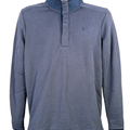 Under Armour Men's Blue Coldgear Long Sleeve Snap Quarter Button Jacket - M