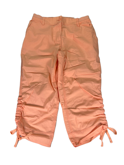 Chico's Women's Orange Ultimate Fit Cool Cotton Capri Pants - 00/US 2