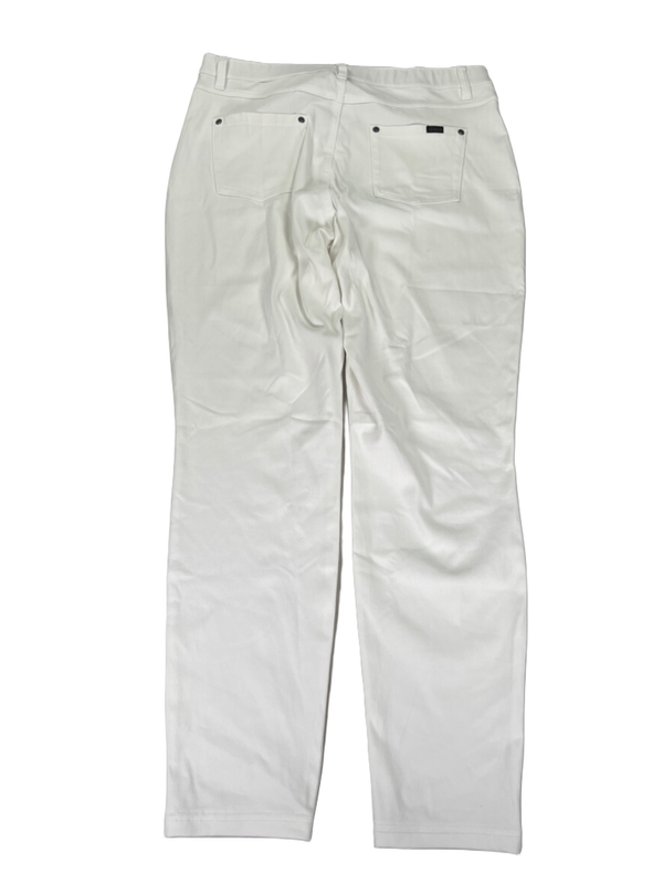 Hue Women's White Soft Touch Stretch Denim High Rise Jegging Pants - XL image 2