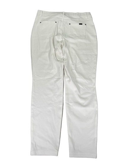 Hue Women's White Soft Touch Stretch Denim High Rise Jegging Pants - XL image 2