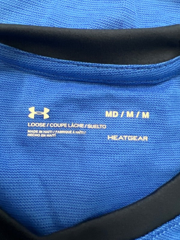 Under Armour Men's Blue Heatgear Loose Short Sleeve Athletic Tee Shirt - M image 3