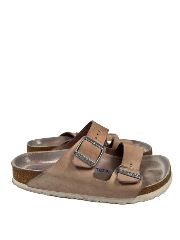 Birkenstock Unisex Tan/Beige Arizona Softbed Sandals - Women's 8 Narrow