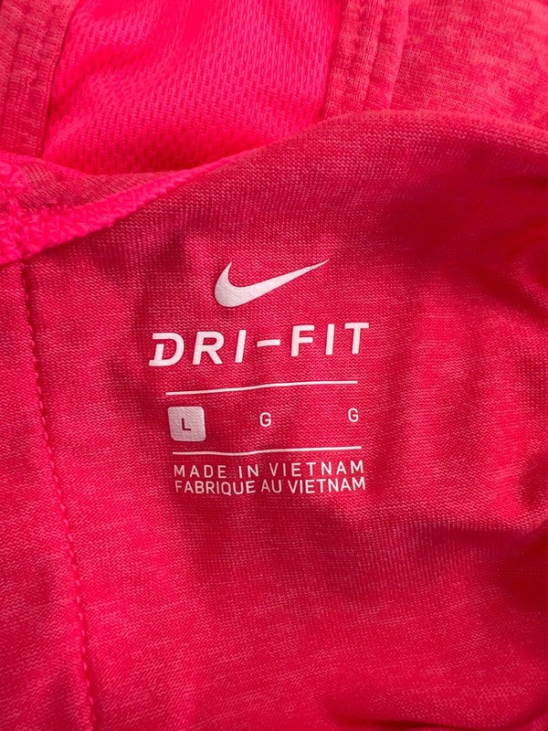 Nike Women’s Pink Sleeveless Cutout Training Tank Top - L image 3