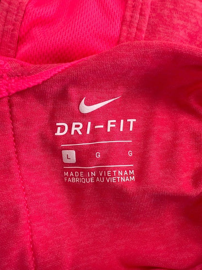 Nike Women’s Pink Sleeveless Cutout Training Tank Top - L image 3