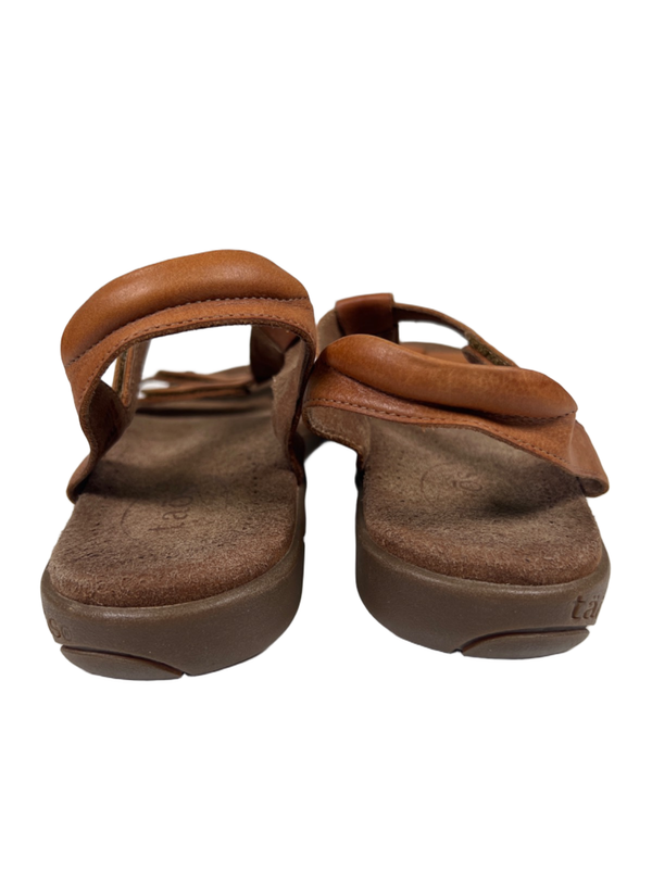 Taos Women's Brown Leather Trophy 2 Strappy Sandals - 9 image 4