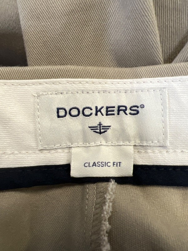Dockers Men's Beige Classic Fit Stretch Performance Khaki Dress Pants - 36x34 image 3