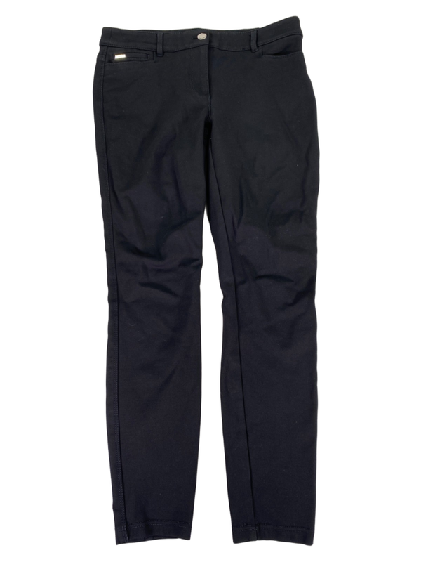 White House Black Market Women's Black Skinny Leg Stretch Pants - 4 R