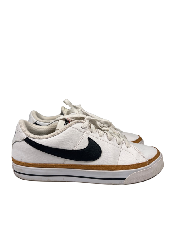 Nike Women's White Desert Ochre Court Legacy Lace Up Sneakers - 9