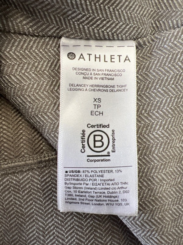 Athleta Women's Brown Delancey Herringbone Tight Leggings - XS image 4
