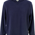 Eddie Bauer Men’s Blue Textured Long Sleeve Lounge Hoodie - S