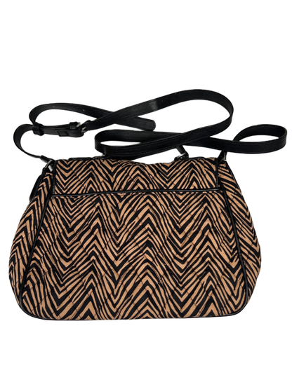 Vera Bradley Women's Brown/Black Zebra Print Crossbody Purse image 2