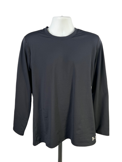 Under Armour Men's Black Coldgear Fitted Long Sleeve Crewneck Shirt - XL