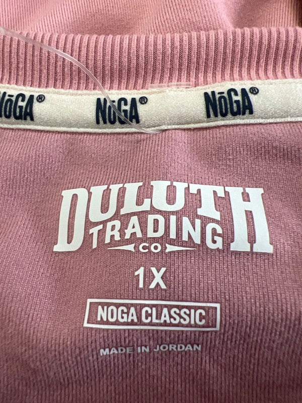 Duluth Trading Women's Pink Noga Classic Short Sleeve T-Shirt - Plus 1X image 3