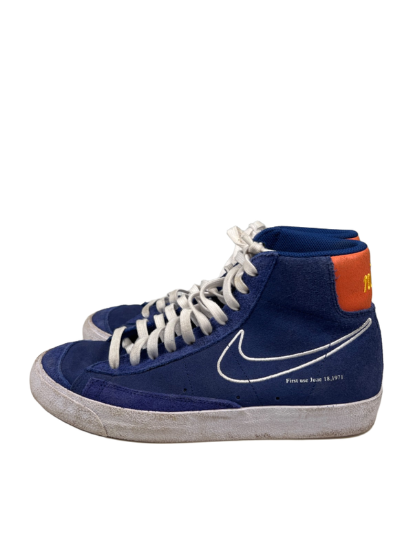 Nike Men's Blue Blazer Mid 77 Vintage Lace Up High Top Sneakers - 10 image 5