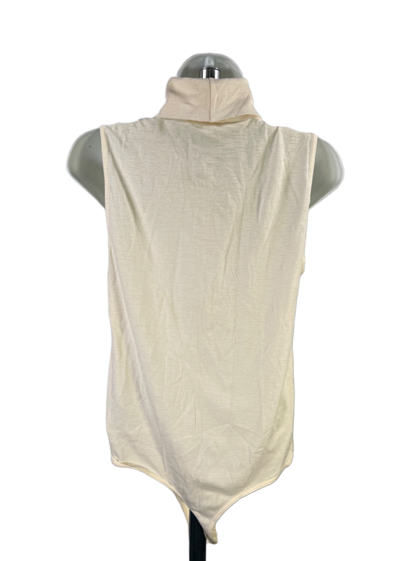 Wolford Women's Ivory/Cream Sleeveless Turtlneck Bodysuit - L image 2