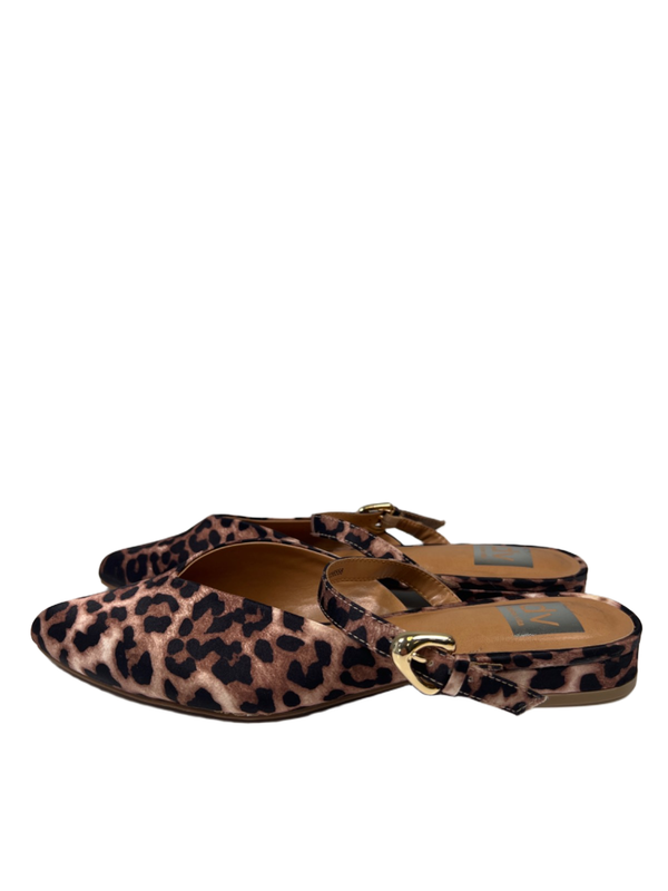 Dolce Vita Women's Black/Brown Dayme Leopard Pointed Toe Adjustable Flats - 8 image 5