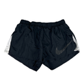 Nike Women's Black/White Dri-Fit Lined Pull On Athletic Shorts - L