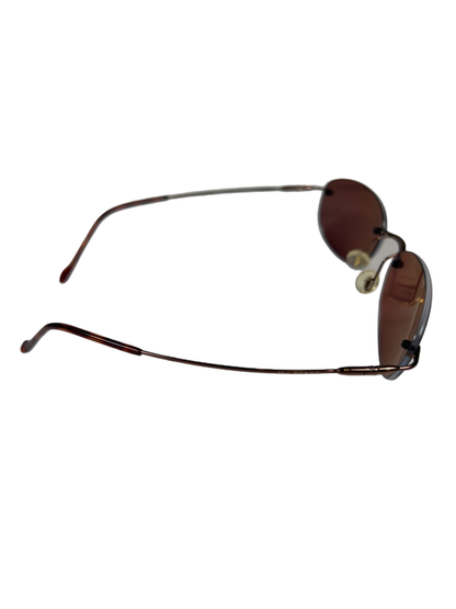 Maui Jim Unisex Brown MJ Sport Rimless Polarized Sunglasses image 4