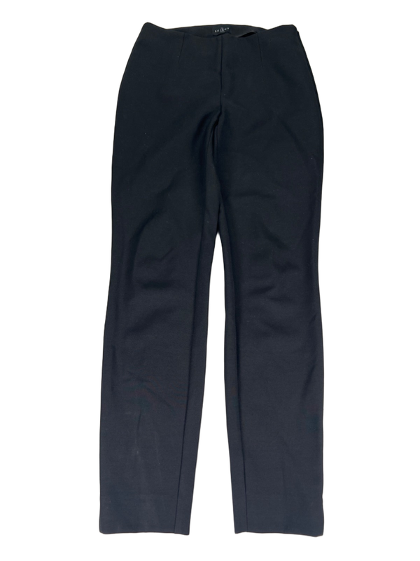 White House Black Market Women's Black Side Zip Skinny Ankle Dress Pants - 0