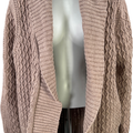 Banana Republic Women’s Light Brown Cable Knit Cardigan Sweater - S