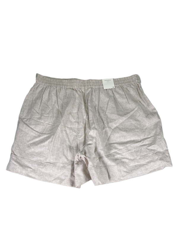 Banana Republic Women's Beige Linen Blend Pull On High Rise Shorts - XL image 2