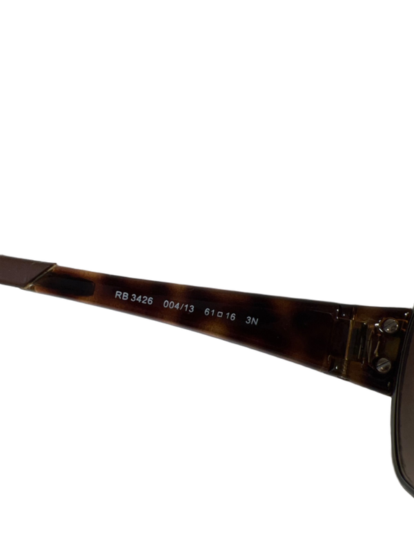 Ray-Ban Men's Brown Cateye 3426 Gunmetal Frame Sunglasses W/Case image 7