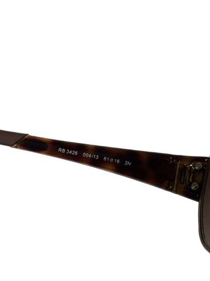 Ray-Ban Men's Brown Cateye 3426 Gunmetal Frame Sunglasses W/Case image 7