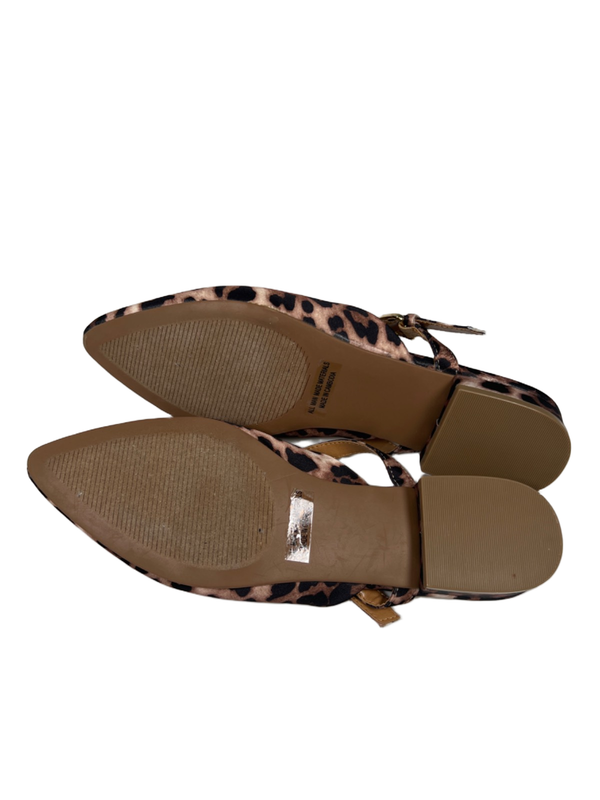 Dolce Vita Women's Black/Brown Dayme Leopard Pointed Toe Adjustable Flats - 8 image 8