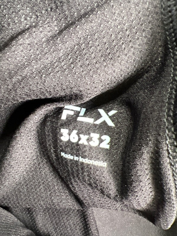 FLX Men's Black Flat Front Slim Fit Premium Pants - 36x32 image 3