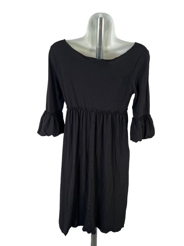 Max Studio Women's Black 3/4 Puffer Sleeve Ruffle Dress - S image 2