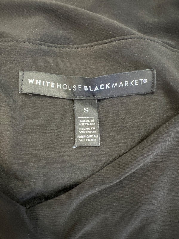 White House Black Market Women’s Black Long Sleeve Layered Blouse - S image 3