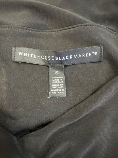 White House Black Market Women’s Black Long Sleeve Layered Blouse - S image 3