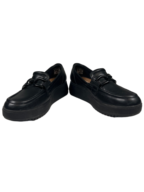 Clarks Collection Women's Black Leather Zylah Top Platform Loafers - 7.5 image 6