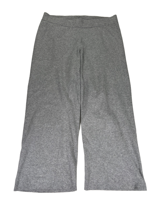 Chico's Women's Gray Knit Pull On Wide Leg Pants - 2/US L