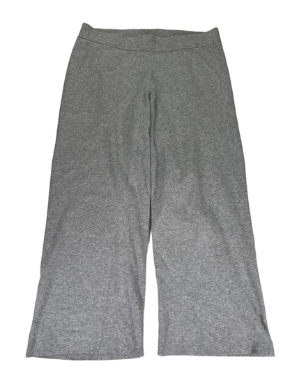 Chico's Women's Gray Knit Pull On Wide Leg Pants - 2/US L