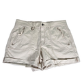 White House Black Market Women's Beige Pret-A-Play Cuffed Mid Rise Shorts - 12