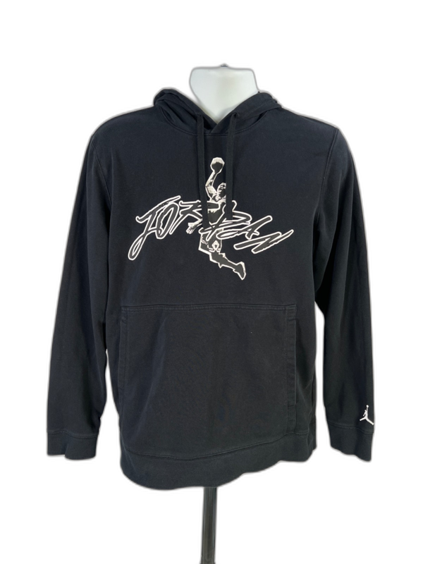 Nike Jordan Men's Black Dri-Fit French Terry Lightweight Pullover Sweatshirt - M
