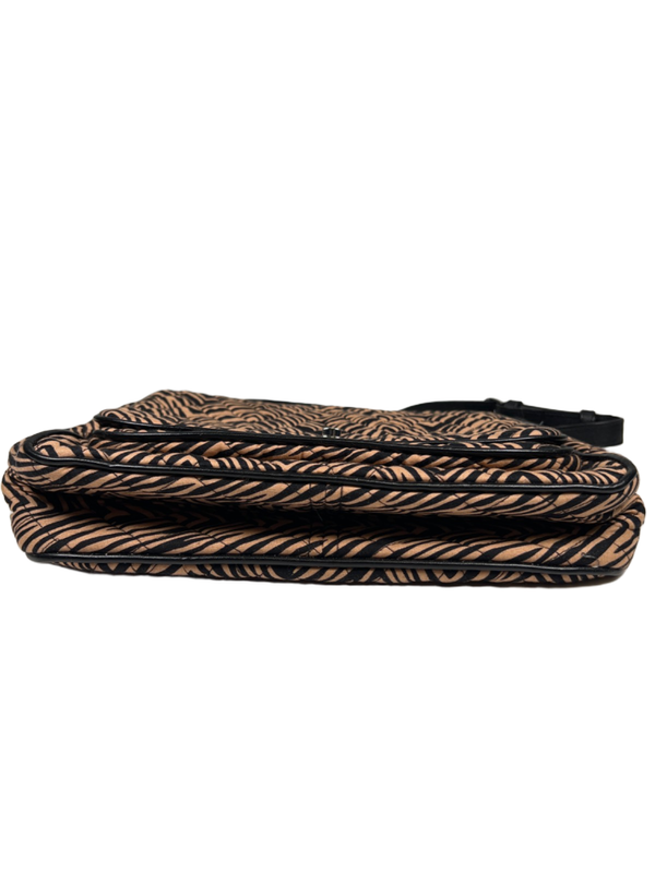 Vera Bradley Women's Brown/Black Zebra Print Crossbody Purse image 5