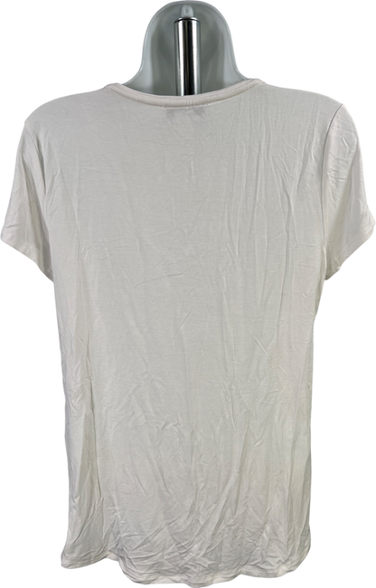 White House Black Market Women’s White Short Sleeve Shirt - S image 2
