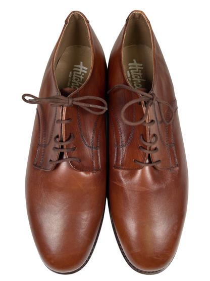 Hitchcock Men's Brown Leather Derby Lace Up Dress Shoes - 12 Wide image 3