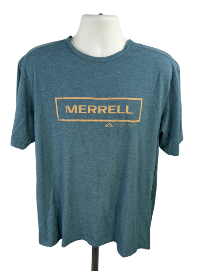 Merrell Men's Blue Graphic Short Sleeve Shirt - XL